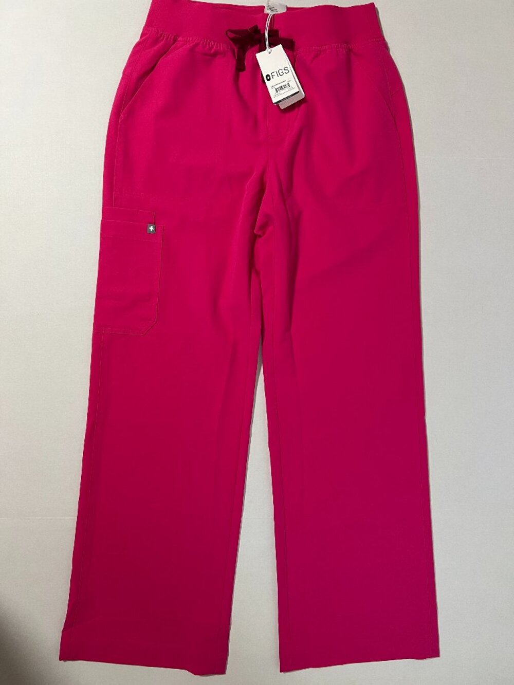 FIGS Isabel High-Rise Wide-Leg Scrub Pant PINK